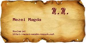 Mezei Magda névjegykártya